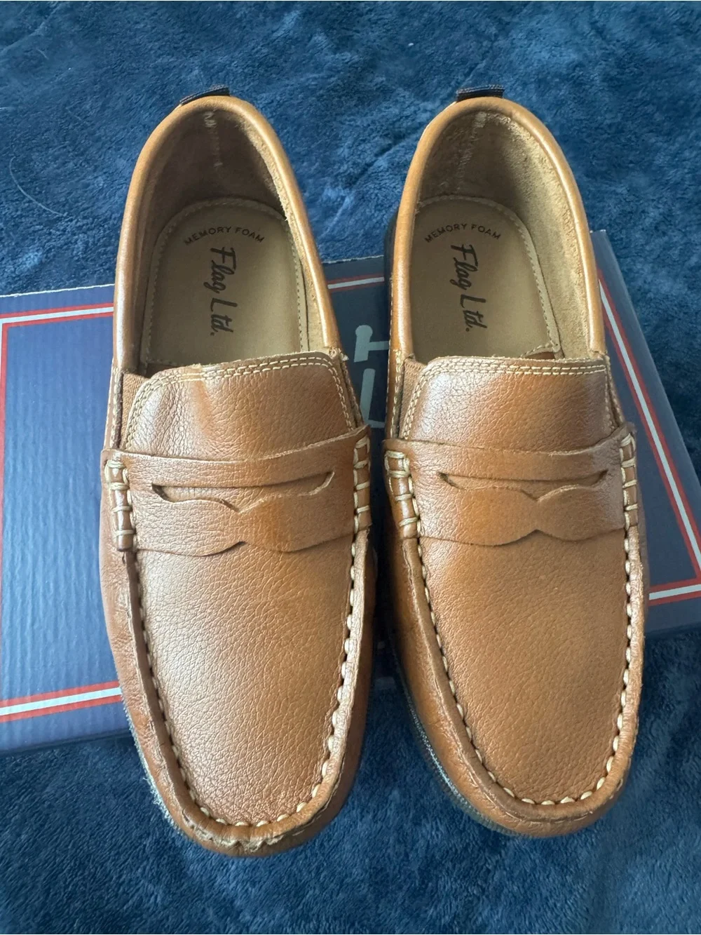 Tan Leather Penny Loafers